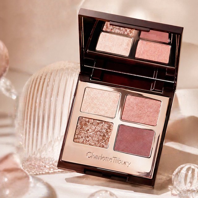 CT Makeup Sets Highlighters Lip Blam 4 Color Eyeshadow Palette Lip Gloss Lip Blam Set Pillow Talk Long Lasting Natural Cosmetics