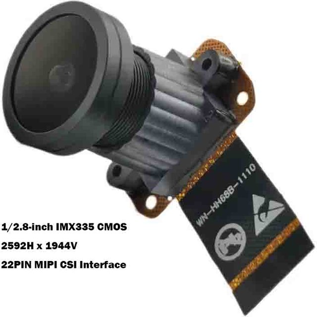 Module de caméra HD IMX335 MIPI 5MP 2592Hx1944V avec mise au point fixe 125 degrés 22PIN MIPI CSI pour la reconnaissance faciale