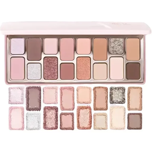 Qian Yan 16-color Eyeshadow Palette Prefers The New Cowherd Earth Smoky Chameleon Long-lasting Waterproof Matte Makeup Cosmetics