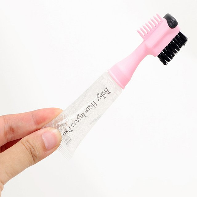 Edge Control Hair Gel Edge Brush Refillable Pocket Size Baby Hair Brush Kit Perfect Performance Long Lasting No White Residue