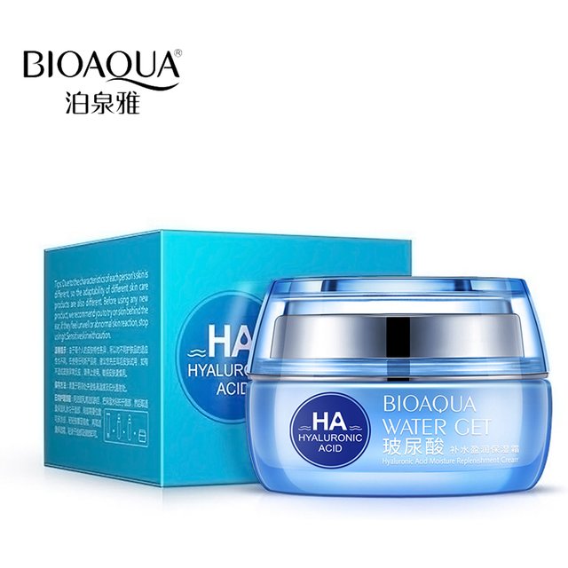 BIOAQUA Hyaluronic Acid Moisturizing Face Cream Collagen Facial Cream Improve Firming Brightening Essence Skin Care 50g