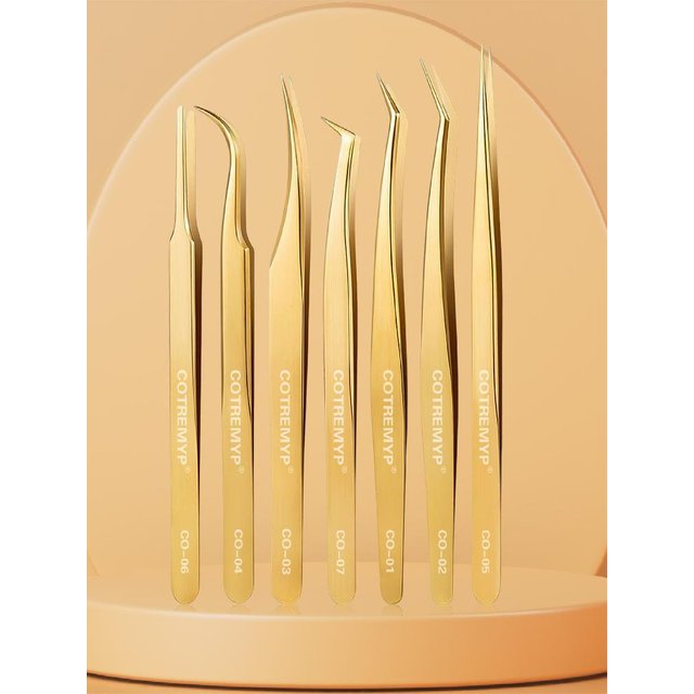 Eyelash Tweezers False Eye Lashes Extensions Tools High Precision Makeup Cosmetic Tool