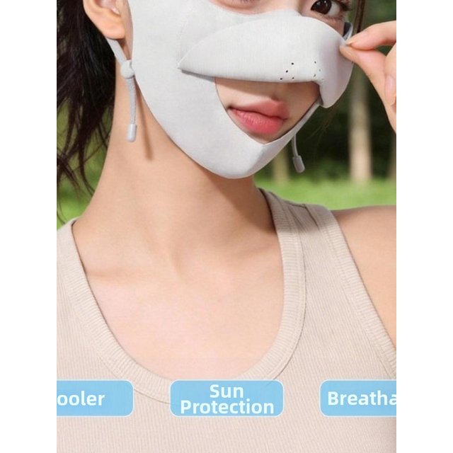 New Lightweight UV Protection Face Mask Breathable Washable Cooling Mask UV Blocking Sun Mask for Shopping