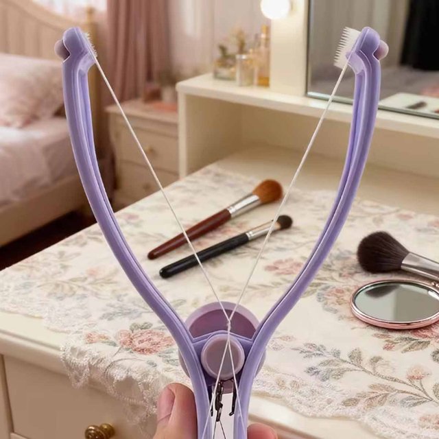 1pc-Face Defeatherer for Cheek Eyebrow Women Hair Removal Epilator Facial Hair Remover Spring Threading Makeup Tool