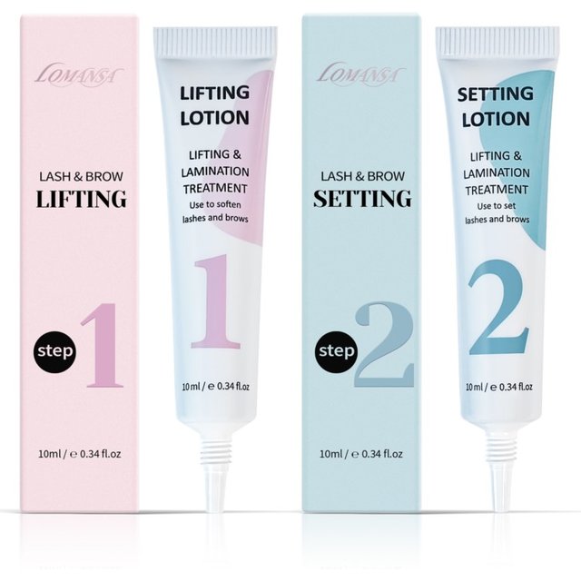 LOMANSA 10ml Fix Perming Tube Set Lash Lift Brow Lamination Perm Fixation Setting Lotion Eyelashes Health Makeup Tools