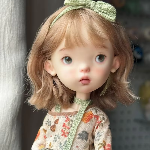 New BJD SD doll 1/6 Landoudou lovely girl can high girl 26cm height sculpted dolls in stock makeup free shipping