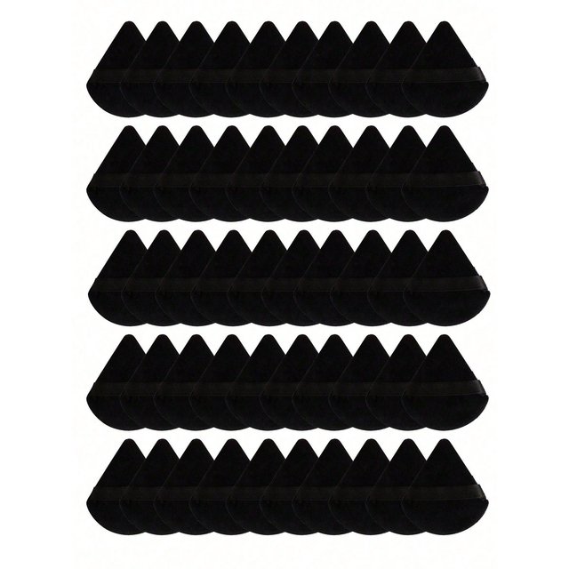 50/40/30/20/10/5 Triangular Velvet Puffs, Reusable Puffs, Face and Eye Makeup Puffs, Foundation Make-up Powder Makeup Tools