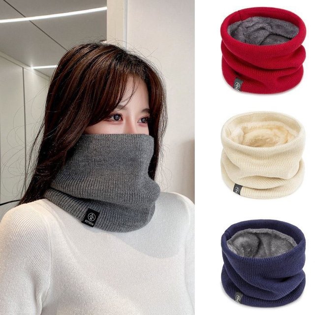Masque facial coupe-vent de cyclisme en polaire d'hiver pour hommes, couvre-cou de Protection contre le froid, écharpe chaude épaisse