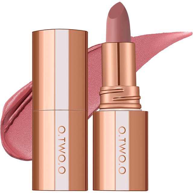 O.TWO.O Lipstick Lip Tint Matte Velvet 24H Long Lasting Waterproof Smudge-free Classic Non-stick Cup Matte Lipstick Lip Tint