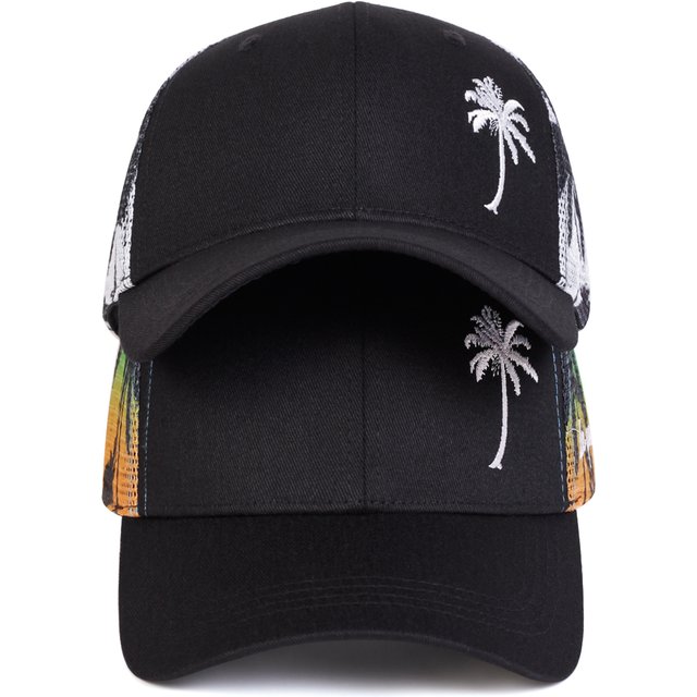 Unisex Coconut Tree Embroidery Baseball Net Caps Spring and Summer Outdoor Adjustable Casual Hats Sunscreen Hat Sports Cap