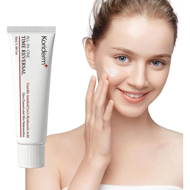 Koriderm All-in-One Anti-Aging-Creme - Centella Asiatica & Hyaluronsäure Feuchtigkeitspflege, Nährende & Faltenreduzierende Hautpflege