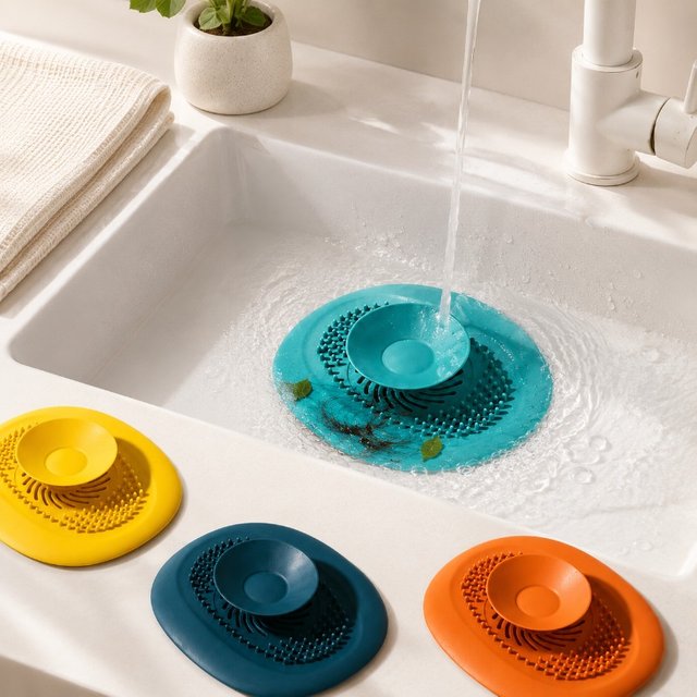 Sink Plug Bathroom Hair Catcher Stopper Silicone Shower Floor Drain Cover Filter Deodorant Anti-clogging Kitchen Drain Strainer