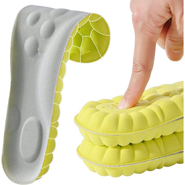 1Pair/2Pairs/4Pairs High Elasticity Latex Sport Insoles Soft Shoe Pads Arch Support Orthotic Insoles Breathable Deodorant Insole