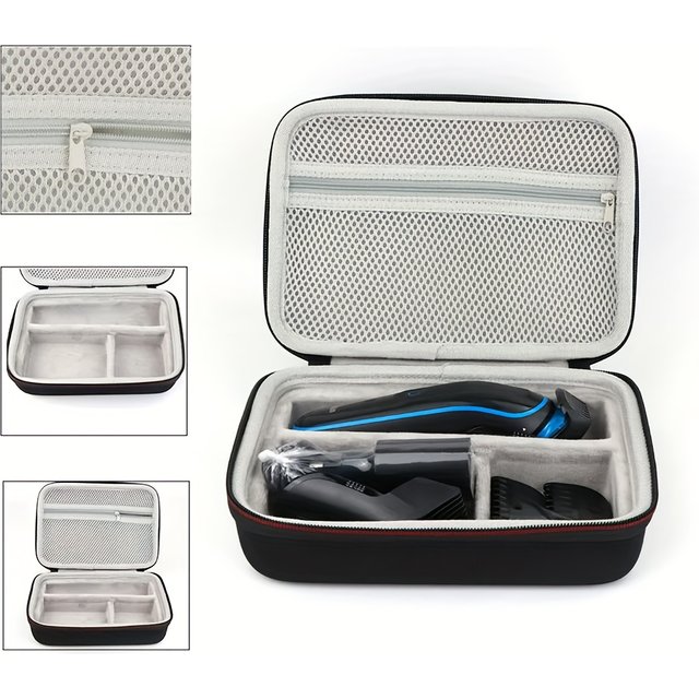 1pc for Storage Box for men's Electric Razors and Accessories, EVA Razor Bag, Compatible with MGK3020/3060/3080, Sturdy Material