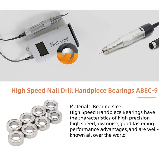10Pcs MR148ZZ Bearing 8x14x4mm ABEC-9 ZZ Double Shield 693ZZ 684ZZ 623ZZ 686ZZ MR126ZZ for Nail Polishing Grinder Handle Parts