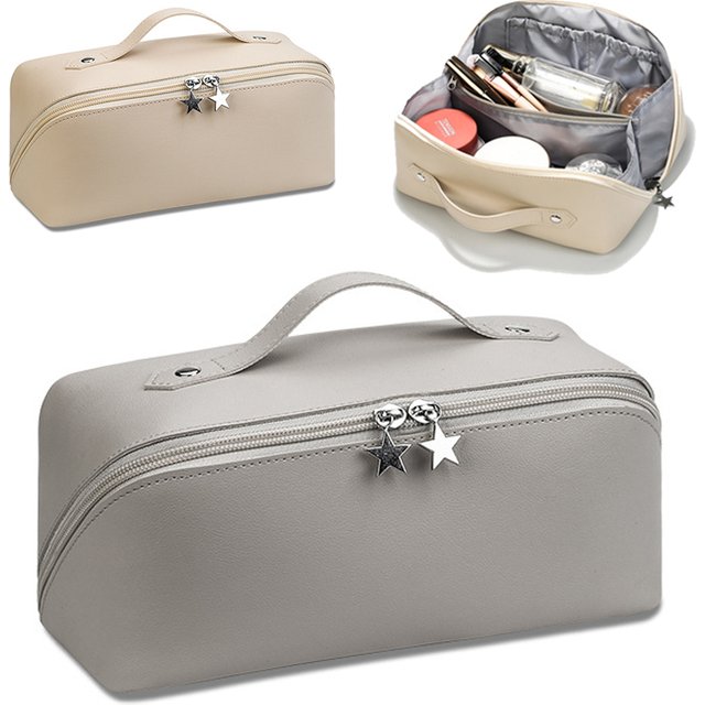 Make Up Case Storage Pouch Luxury Lady Box Large Travel Cosmetic Bag for women Leather Makeup Organizer Female Toiletry Kit Bags