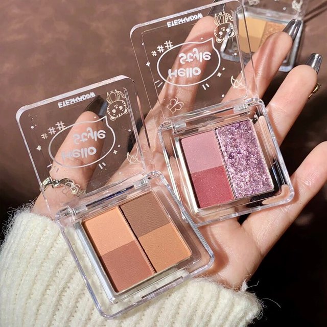 HERORANGE Color Eyeshadow Tray Natural Glitter Matte Makeup Pearl Shimmer Is Waterproof And Sweat Resistant