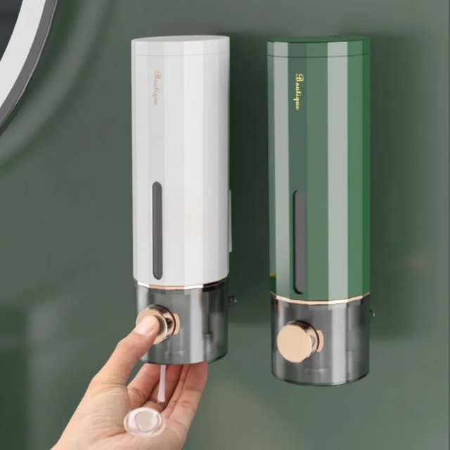 Bathroom Liquid soap dispenser hand sanitizer 450ml manual wall mounted home hotel shower gel bathroom accessories