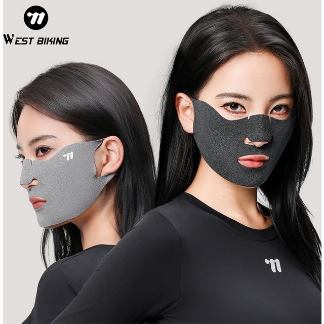 WEST BIKING Autumn&winter Windproof Mask Cycling Warm Mask Sunscreen Stereoscopic Mask Men Women Outdoor Elasticity Face Cover