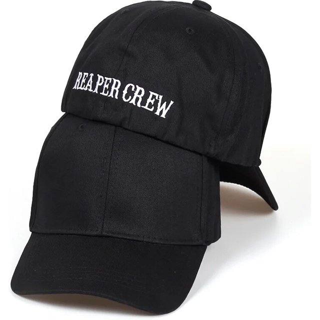 Unisex Rear Seal REAPER CREW Embroidery Baseball Caps Spring And Autumn Outdoor Adjustable Casual Hats Sunscreen Hat