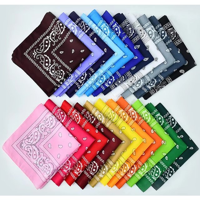 1/8/10Pcs Bohemian Print Bandana Paisley Pattern Headbands Hiphop kerchief Outdoor Unisex Headband Wrist Wraps Face Mask