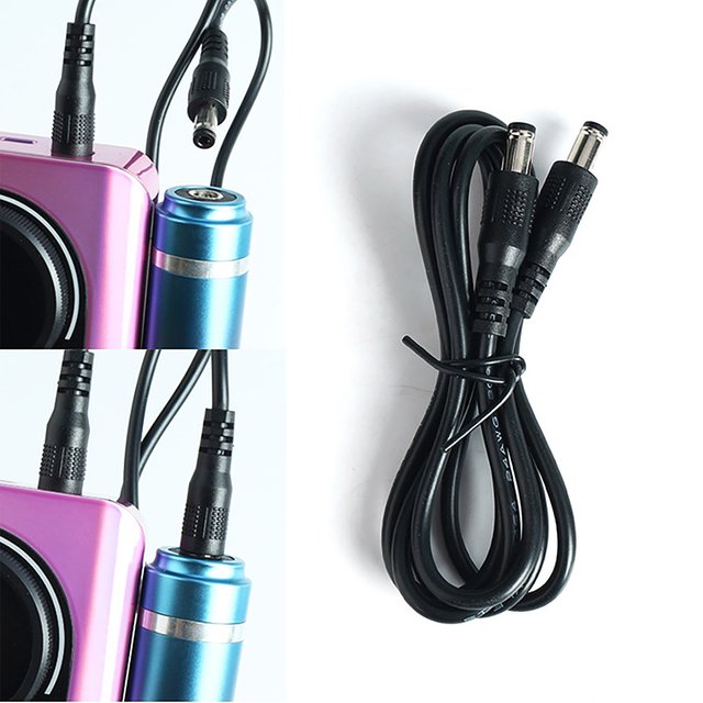 1/1.5M Rechargeable Nail Polishing Machines Handle Connection Line For Double Headed DC Port Manicure Accessories