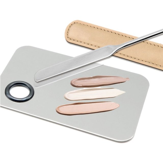 Stainless Steel Makeup Foundation Spatula Mix Stick Foundation Eye Shadow Cream Pigments Mixing Tool Cosmetic MakeUp Custom