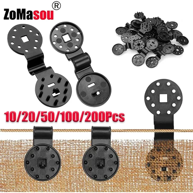 10/20/50/100/200Pcs Schatten Tuch Clip Schatten Stoff Klemmen Ösen Für Net Mesh Abdeckung sonnencreme Stoff In Garten Hinterhof Greenhou