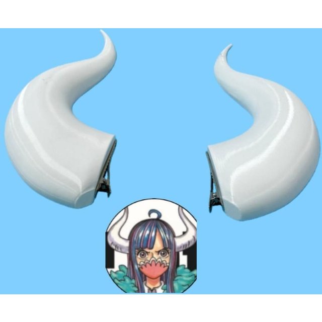 Accessoires de Cosplay Anime, cornes de Cosplay Ulti 3D, accessoire de casque Ulti, fête de mascarade d'halloween, cornes de démon blanches, pinces à cheveux