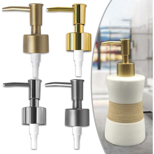 Durable DIY Soap Pump Head Replaceable Reusable Shampoo Pump Tube Liquid Soap Dispenser