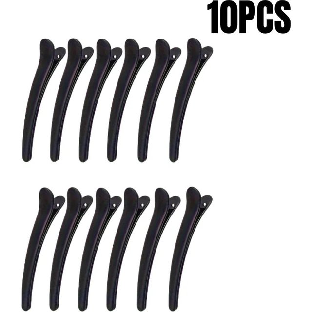 10-60pc Plastic Hair Clips Hairdressing Salon Hairpins Black Single Prong DIY Duckbill Section Hair Clip Hair Care Styling Tool