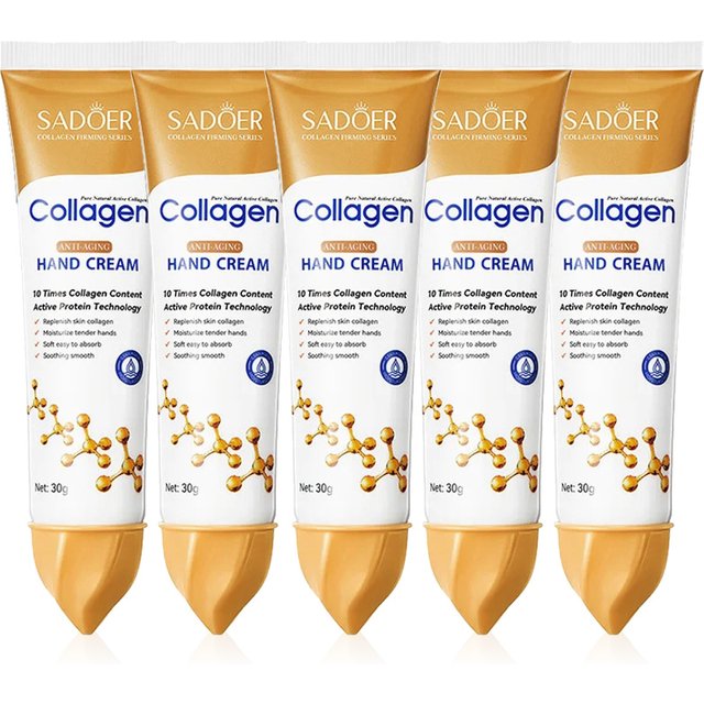 3/5pcs SADOER Collagen Hand Cream Hands Skin Friming Moisturizing Brightening Hydrating Hands Creams Hand Skin Care Products