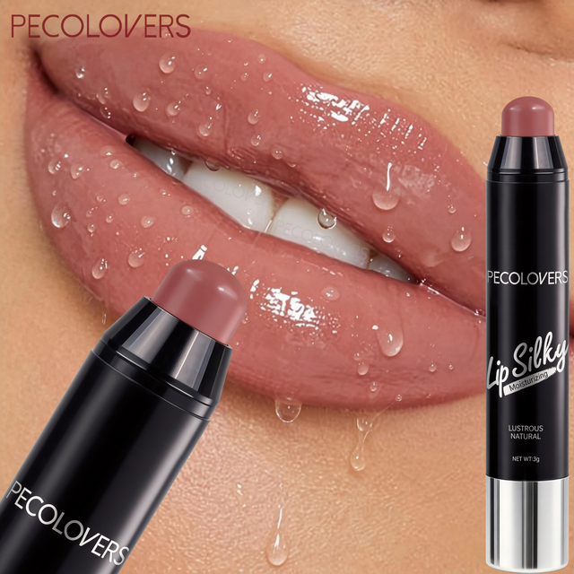 1PC Natural Nude Lipstick Pen, Moisturizing and High-gloss, Matte Finish, Long-lasting and Non-fading, Waterproof, Non-stick Cup