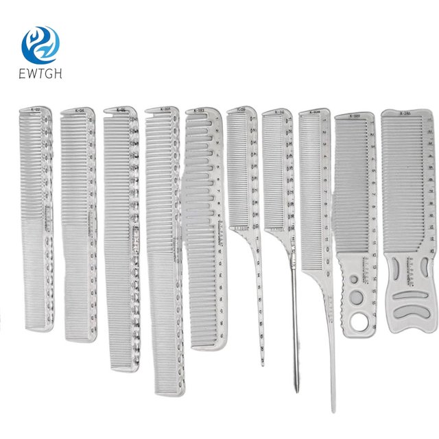 Barber Comb 1pc Transparent Laser Scale Hair Comb Professional Hairdressing Comb Hair Brushes Salon Hair Cutting Styling Tools