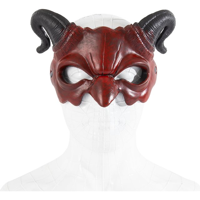 Upgraded RP Devil Half-Face Mask, Carnival and Halloween Party Costume and Props for Holiday Atmosphere Fortnite