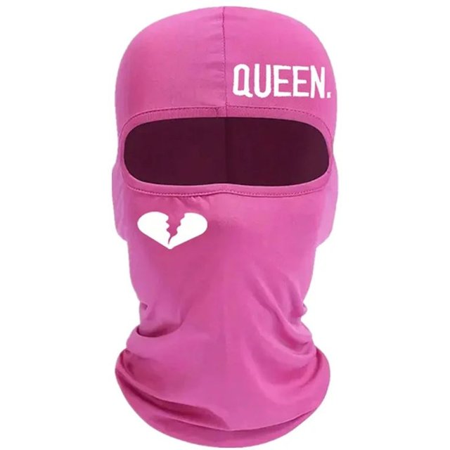 Street Couples King Queen Windproof Riding Printed Mask Baraklava Ice Silk Sunscreen Fully Face Street Sports Protection Mask
