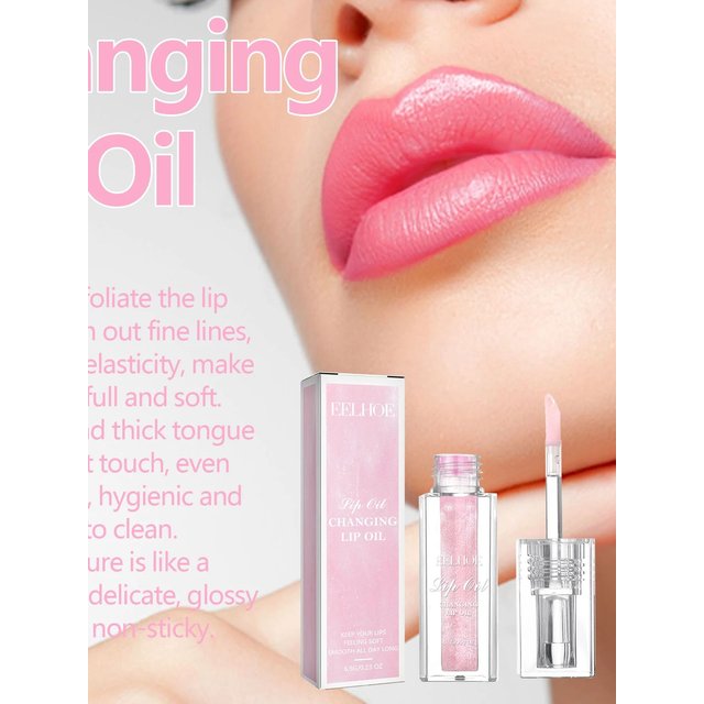 Color Changing Lip Oil Fades & Smoothes Fine Lines On The Lips Moisturizes & Prevents Dryness & Cracking Color Changing Lip Care