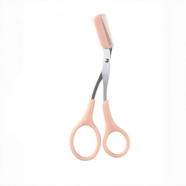 New Eyebrow Trimmer Scissor with Comb Facial Eyelash Hair Removal Grooming Shaping Eyebrow Shaver Cosmetic Makeup Accessories