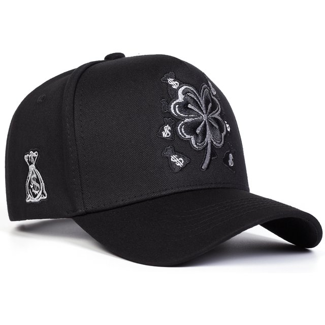 Unisex Four-leaf Clover Embroidery Baseball Caps Spring Autumn Outdoor Adjustable Casual Hats Sunscreen Hat Sports Cap