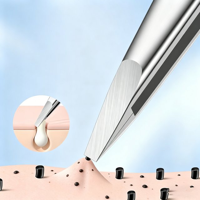Precision Stainless Steel Eyebrow Tweezers Unscented Hair Removal & Grooming Tool, Durable Facial Care Accessory