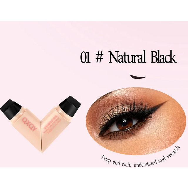 QXQY Eyeliner Stamp Winged - Dual Ended Liquid Black Eyeliner Pen, Waterproof Smudge-proof Quick Dry, Easy Application Cat Eye M