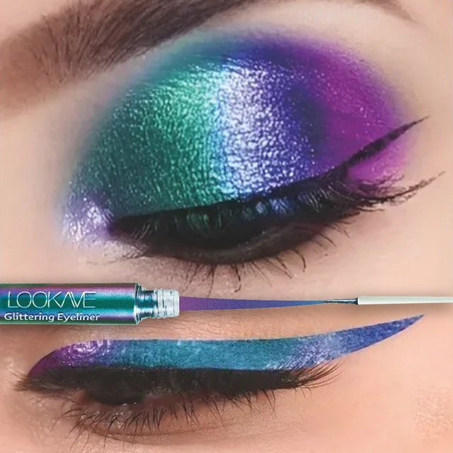 Shiny Chameleon Liquid Eyeliner Metallic Glitter Eyeshadow Multicolor Eye Liner Pearlescent Polarized Aurora Eye Pigment Makeup