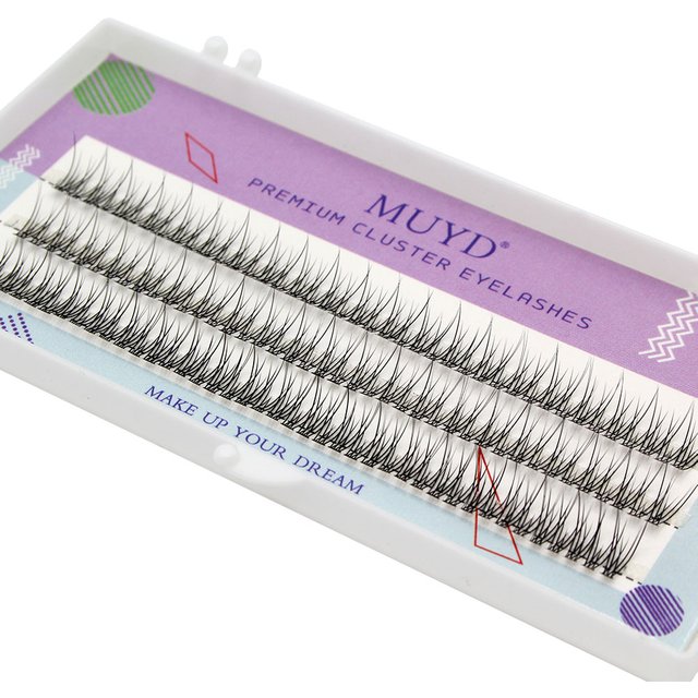 Wholesale New Fishtail False Eyelashes DIY Natural Soft Segmented Eyelashes Bundle Easy to Operate Makeup Products