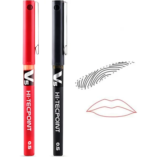 Surgical Skin Marker Pen Permanent Makeup Microblading Marker Pen for Eyebrow/Lip Beginner Tattoo Accessories