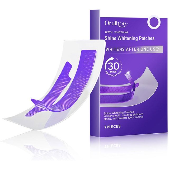 Advanced Dry Fit Teeth Whitening Strips Non Slip Tooth Bleaching Patches Professional Home Dental Whitener Kit For Yellow Teeth