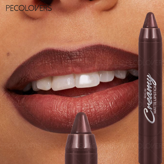 1PC Moisturizing Lipstick Pen Tapered Gradient Waterproof Long-Lasting Matte Misty Lip Liner Non-Stick of Cup Lipstick