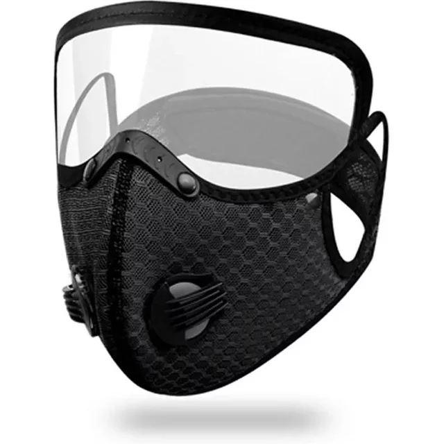 Nouveau masque facial de cyclisme avec filtre, lunettes de protection, masque anti-poussière, masque sportif lavable et réutilisable pour hommes, bandana, filtres à charbon actif.