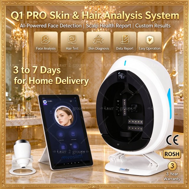 AISA Q1 Pro 3D AI Skin Analyzer Machine Face Skin Diagnostics Analyzer Facial Tester Scanner Magic Face Mirror Facial Digital