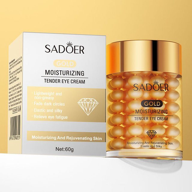 SADOER 24K Golden Eye Cream Anti Dark Circles Wrinkles Moisturizing Hydrating Anti-aging Creams Eyes Skin Care