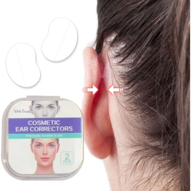 Hot Behind Ear Ears Cosmetic Transparent Waterproof Adhesive Ear Corrector Silicone Comfortable Ear Tape for All Ages Women Men